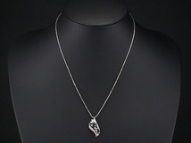 ブラックダイヤ/1.23ct ダイヤモンド/0.30ct デザイン ネックレス K18WG_画像5