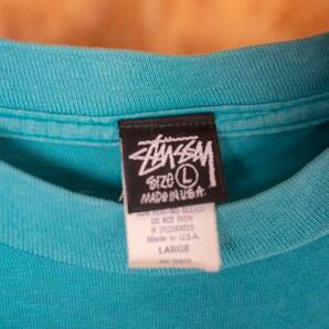 オールドステューシー STUSSY OLD STUSSY LOGO Tシャツ サイズL 80's～90's 黒タグ プリントTシャツ ビンテージの画像5