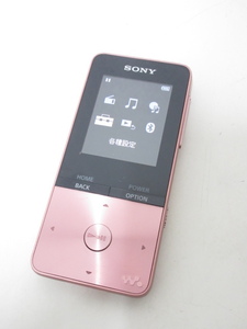 S2593R SONY WALKMAN Sシリーズ NW-S315 ライトピンク 16GB Bluetooth対応 中古動作品