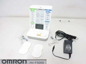 S2605S OMRON オムロン 家庭用 低周波治療器 電気治療器 HV-F5000 通電のみ確認 その他未チェック 現状品