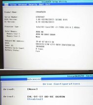 S2578S 第7世代Core i3-7100U 富士通 FMV LIFEBOOK AH45/B2 ノートパソコン HDDなし BIOS起動OK ジャンク品_画像3