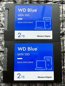 ☆★☆WESTERN DIGITAL WD Blue WDS200T2B0A(2TB,2.5インチ,Serial ATA 6Gb/s,3D TLC NAND)2個セット★☆★