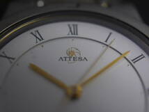 シチズン CITIZEN アテッサ ATTESA クォーツ 3針 デイト チタン 純正ベルト 4713-472098 男性用 メンズ 腕時計 W343 稼働品_画像3