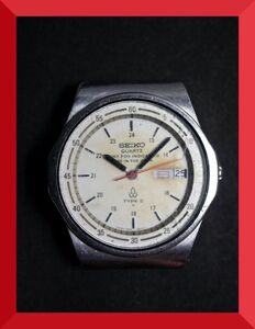 セイコー SEIKO TYPEⅡ クォーツ 3針 デイデイト 7546-7100 男性用 メンズ 腕時計 W306 稼働品