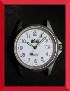 レイ REI クォーツ 3針 デイト アウトドア ブランド 男性用 メンズ 腕時計 日本製 W345 稼働品