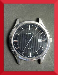 美品 セイコー SEIKO クォーツ 3針 デイト 6N42-00B0 男性用 メンズ 腕時計 W348 稼働品