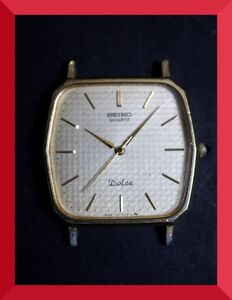 セイコー SEIKO ドルチェ DOLCE クォーツ 3針 7731-5120 男性用 メンズ 腕時計 W374 稼働品