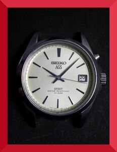 セイコー SEIKO スピリット SPIRIT AGS 3針 デイト 5M42-0E10 男性用 メンズ 腕時計 W378 稼働品