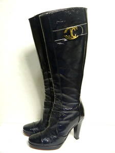 Just Cavalli JUST CAVALLI long boots 22.0cm J100-78 A