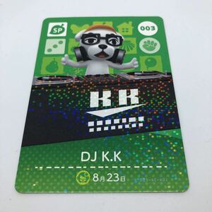 どうぶつの森 amiiboカード 第1弾 003 DJ K.K