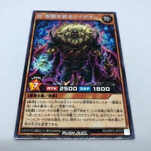 遊戯王 ラッシュデュエル メガロードパック2 RD/MRP2-JP074 R 真・獣機界覇者ライガオン