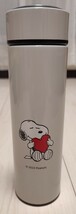 PEANUT SNOOPY スヌーピー チャーリー・ブラウン ステンレスボトル 水筒 直飲みタイプ 480ml 薄い灰色_画像2