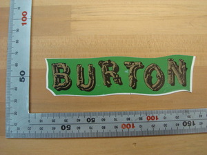 新品BURTON（バートン)ステッカー （グリーン）（紙製）