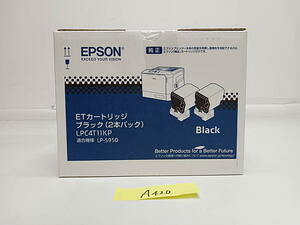 A-420【新品】 エプソン　EPSON　ETカートリッジ　ブラック （2本パック） LPC4T11KP　純正