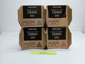 A-451【新品】リコー　RICOH　IPSiO　SPトナー　C830H　K/C/M/Y　ブラック/シアン/マゼンタ/イエロー　4色4本セット　純正