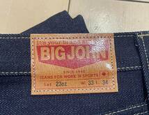 BIGJOHN ビックジョン SLIM SELVEDGE DENIM M106G 23oz セルビッジデニム w33 未使用 日本製_画像5