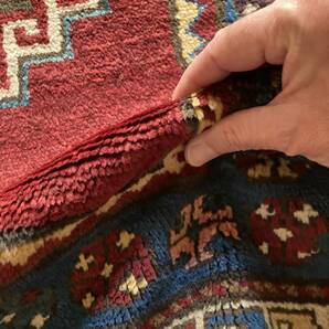 Spring Sale 開催!! ★状態良好★アンティーク カザック、(Kazak Rug) 230 x 122cm トライバルラグ コーカサス山脈の画像5