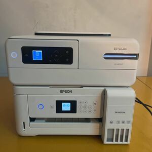 【通電確認済】【美品】セット売りEPSON EP EW TW エプソン インクジェットプリンター プリンター EP-M552T EW-M571TW （D103）