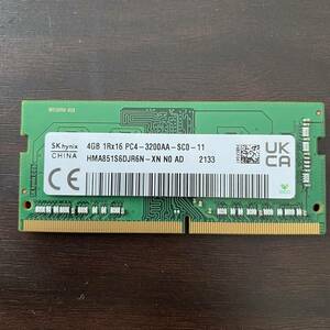 SK hynix DDR4 PC4-3200AA 4GB ノートPC メモリ　②