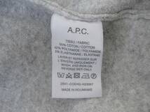 ☆A.P.C.アーペーセー☆長袖ニット☆XS☆コットン混☆L.GREY☆クルーネック☆ルーマニア製☆_画像7