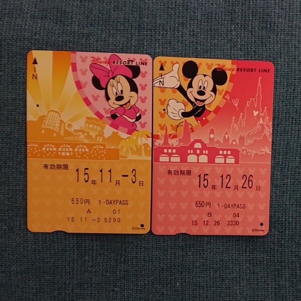 ディズニー リゾートライン 切符 ミッキーミニー 使用済み