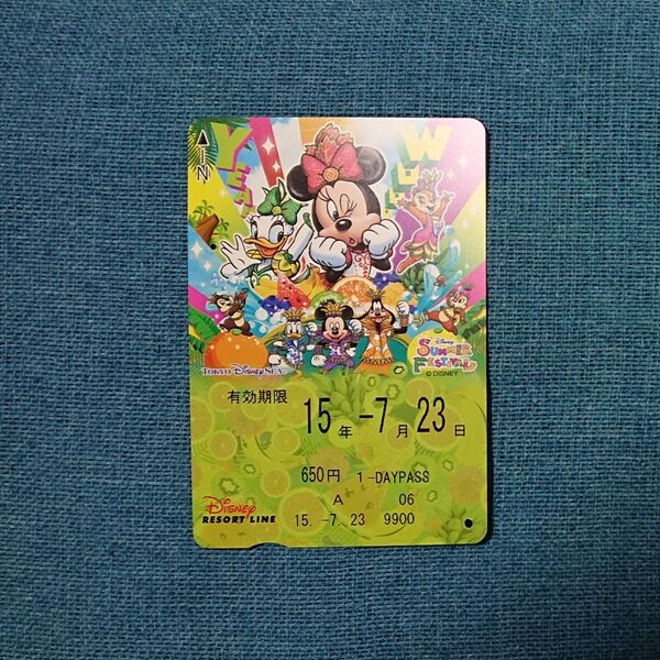 ディズニーサマースプラッシュ リゾートライン 切符