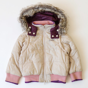 Hakka cotton inside jacket with a hood . child clothes 110cm girl ... outer protection against cold is ka Kids 