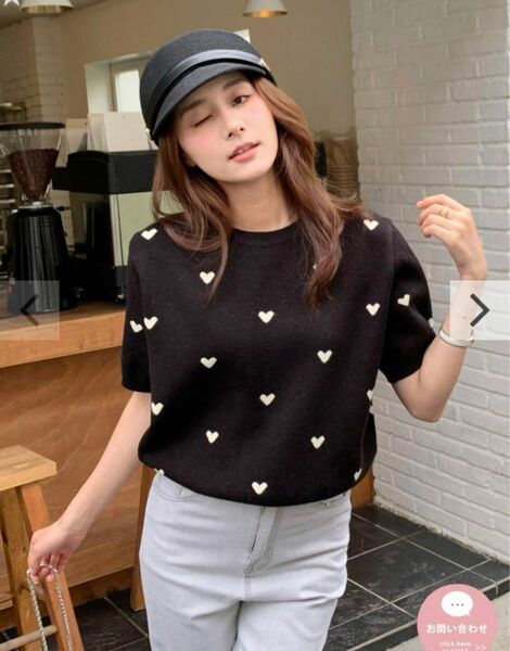 バースデーバッシュ　新品未使用　HEART DOT KNIT TOPS