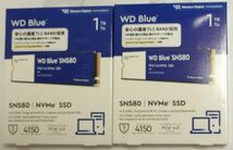 Western Digital 1TB WD Blue SN580 NVMe 内蔵 SSD Gen4 x4 M.2 2280 最大4,150MB/秒 ２個 【ほぼ未使用】2023年５月製造_画像1