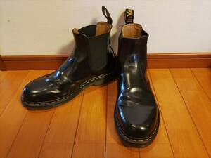 Dr.Martens (ドクターマーチン) 22227001 2976 YELLOW STITCH サイドゴア チェルシーブーツ BLACK UK10-約29.0cm　超美品！