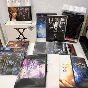 【C-20122】まとめ売り X Japan CD DVD アルバム 本 冊子 限定BOX YOSHIKI エックスジャパン 本 フルセット 中古 保管品 