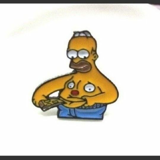 ザ・シンプソンズ★ホーマーのピンバッジ　新品未使用品　ブローチ　the Simpsons pins　ピンズ　グッズ