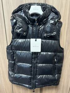 XLサイズ【未使用】MONCLER Bormes ダウンベスト　TG4　ブラック　黒色　正規品　◆定価20万円◆