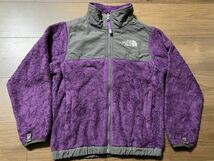 ザ・ノースフェイス☆THE NORTH FACE☆フリース ジャケット☆サイズS/P(7/8) GIRL'S FILLES 女の子 女児 子供服 キッズ 古着☆紫 パープル_画像1