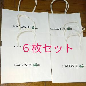 ラコステ　ショッパー ショップ袋 紙袋　LACOSTE 手提げ袋