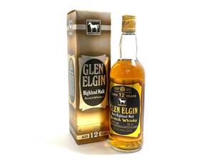 【未開栓】GLEN ELGIN/グレン エルギン 12年 750ml 43% ピュア ハイランド モルト スコッチウイスキー お酒 古酒 (42338A1)