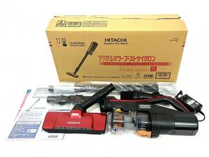 【通電確認済】HITACHI/日立 PV-BHL3000J コードレススティッククリーナー レッド 掃除機 家電 (42315A1)