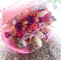 ☆Bouquet de minuit＊薔薇の花束＊プリザーブドフラワー＊ドライフラワー＊感謝sale￥1～☆_画像1