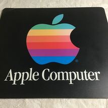 当時物 マウスパッド Apple アップル コンピューター レインボー ロゴ mac Macintosh マッキントッシュ マック imac iphone ipad ipod_画像2
