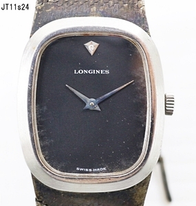 JT11s24 腕時計 Longines ベルト/バックル破損あり 手巻き 現在稼働 現状品 60サイズ