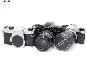 K11s38 カメラおまとめ MINOLTA 7000α PENTAX SL PENTAXME-Super 動作未確認 60サイズ