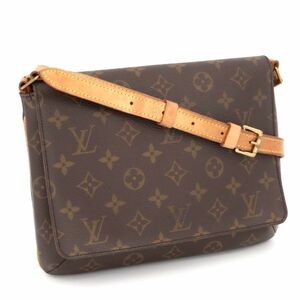 1円 ルイヴィトン LOUIS VUITTON モノグラム ミュゼットタンゴ ショルダーバッグ ショートショルダー 斜め掛け ブラウン レディース M51257