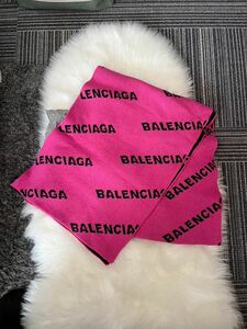 BALENCIAGA バレンシアガ ロゴ ストール マフラー リバーシブル 大判　新品未使用