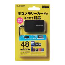 USB2.0メモリリーダライタ 48+6メディア対応 主要なメディアに対応しながらコンパクトサイズを実現したケーブル一体タイプ: MR-A39NBK_画像1