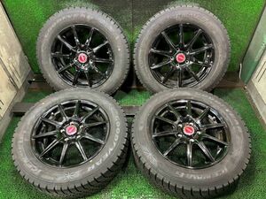 ヴェゼル　オデッセイ　グッドイヤーアイスナビ6　215/60R16　アルミホイール付き　4本　6.5J　ET53/5H　114.3　スタッドレスタイヤ　