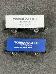 Nゲージ tomix 93514 オリジナルデザイン２軸貨車 テックステーション大宮 2770 クム80000 2両 まとめ セット