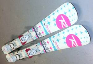 ロシニョール テレイン 104cm ジュニアスキー　80cmストックセット Rossignol terrain Princess FunGirl サロモンSalomonヘッドHEAD