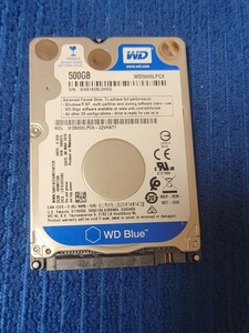 500GB 2.5インチ SATA WDC WD5000LPCX-22VHAT1 【14171時間】 7mm HDD ハードディスク 中古 まとめて取引可 送料230円～