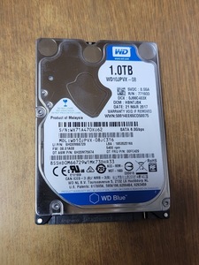 1000GB 1TB 2.5インチ SATA DC WD10JPVX-08JC3T6【1593時間】 9.5mm HDD ハードディスク 中古 まとめて取引可 送料230円～