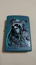 新品未使用品 ZIPPO AMERICAN INDIAN TEAL MATT (2001)_画像2